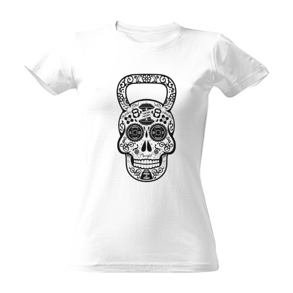 Tričko s potiskem Fitko gym kettle bell Muertos