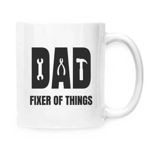 Cup white Fixer of things