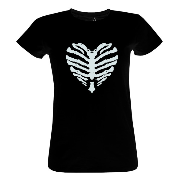 Fluorescenční halloweenské srdce  