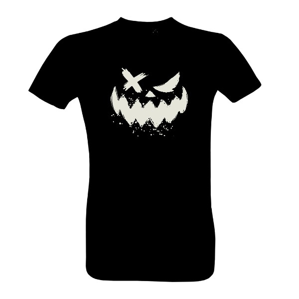Tričko s potiskem Fluorescenční halloweenský obličej