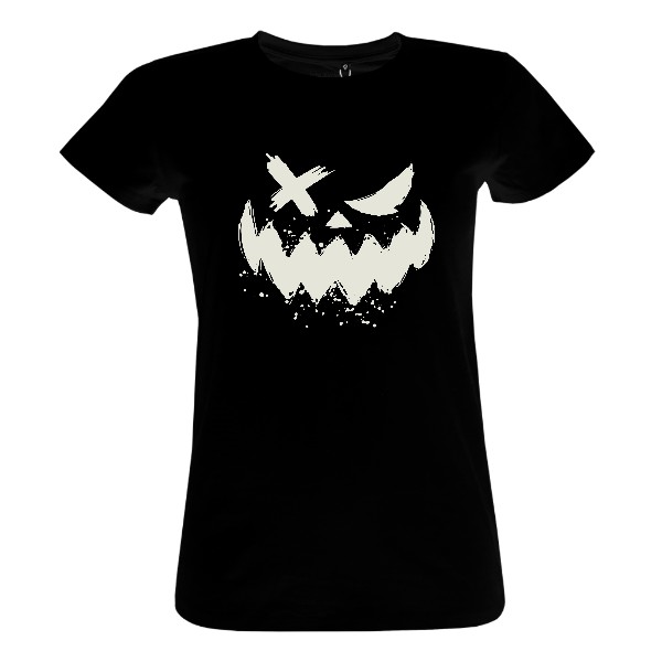 Tričko s potiskem Fluorescenční halloweenský obličej