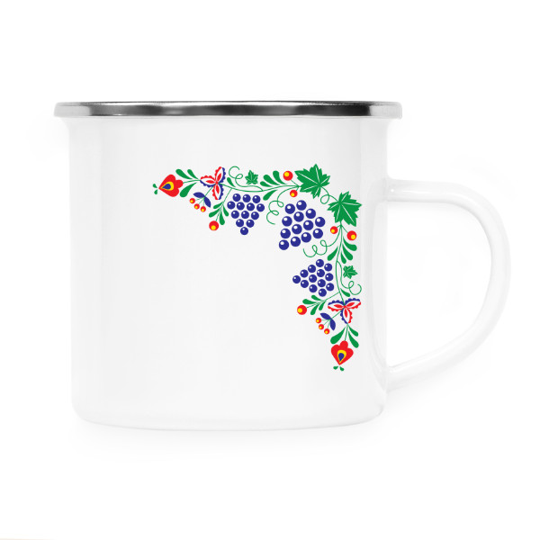 Plecháčik - nerezový lem s potlačou folklór - plecháček