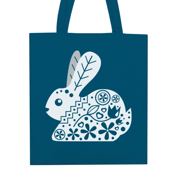 Unisex Cotton Bag s potiskem Folkloric rabbit