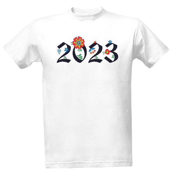 Tričko s potiskem Folklorní rok 2023