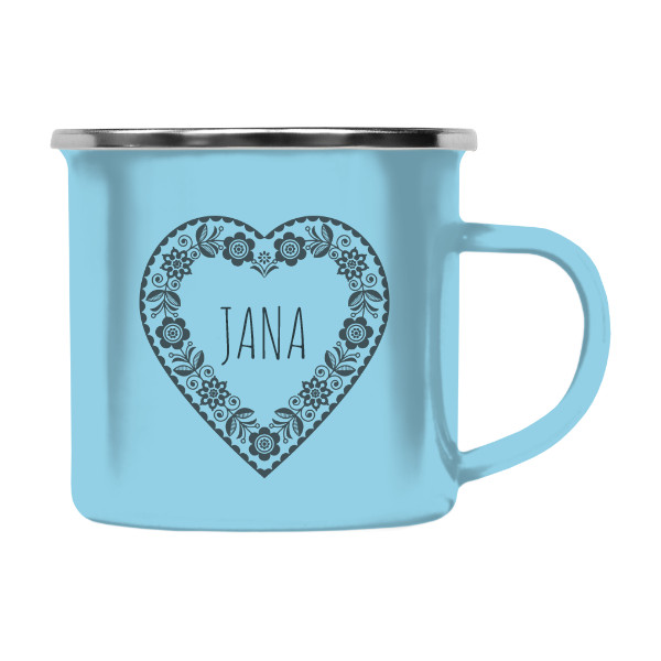 Colored Tin Mug s potiskem Nový produkt