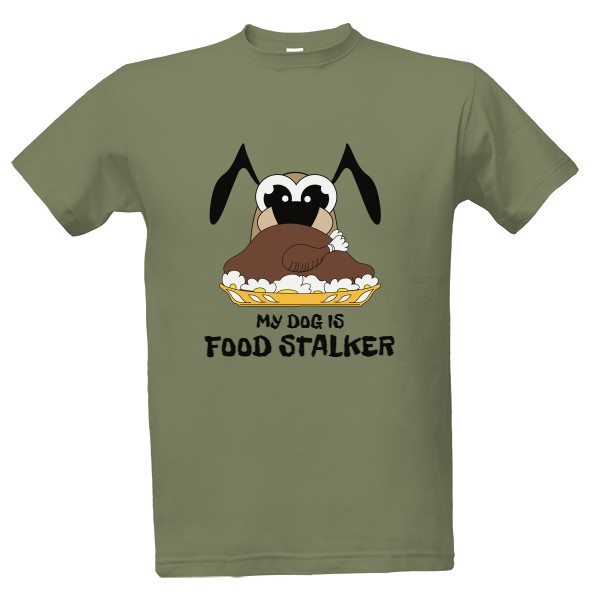 Tričko s potiskem food stalker