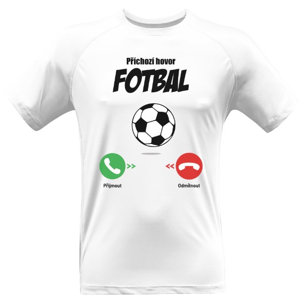 Pánské funkční tričko Premium s potiskem Fotbal volá