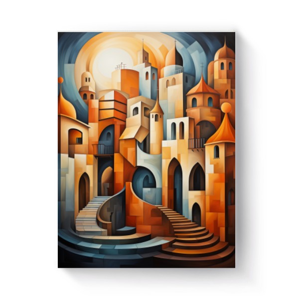 Fotoplátno 3:4 s potiskem Fotoobraz city