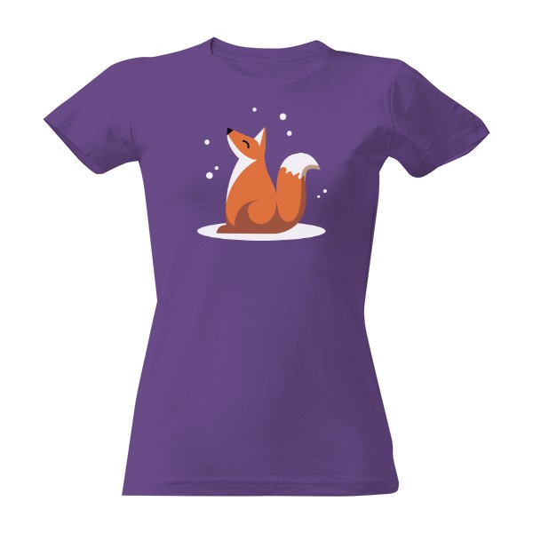 Fox and snow T-shirt