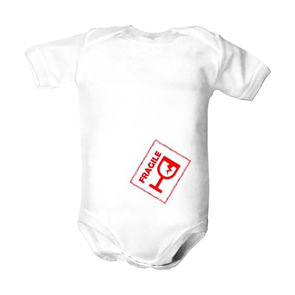 Dětské body  s potiskem Fragile křehké body