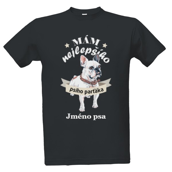 Tričko s potiskem French bulldog parťák