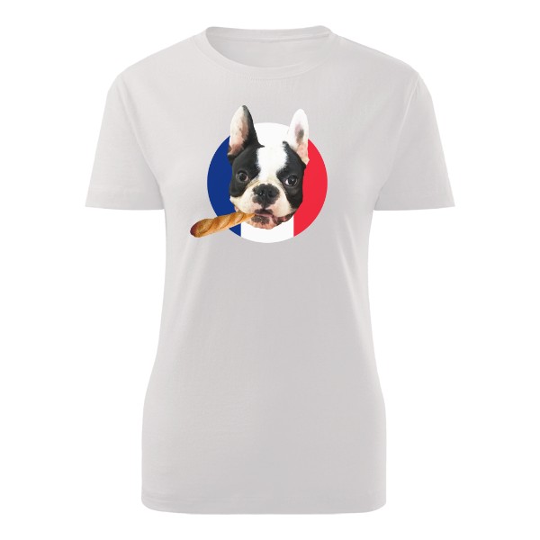 Tričko s potiskem Le Bouledogue Français
