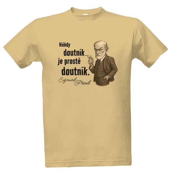 Tričko s potlačou Freud - doutník je doutník