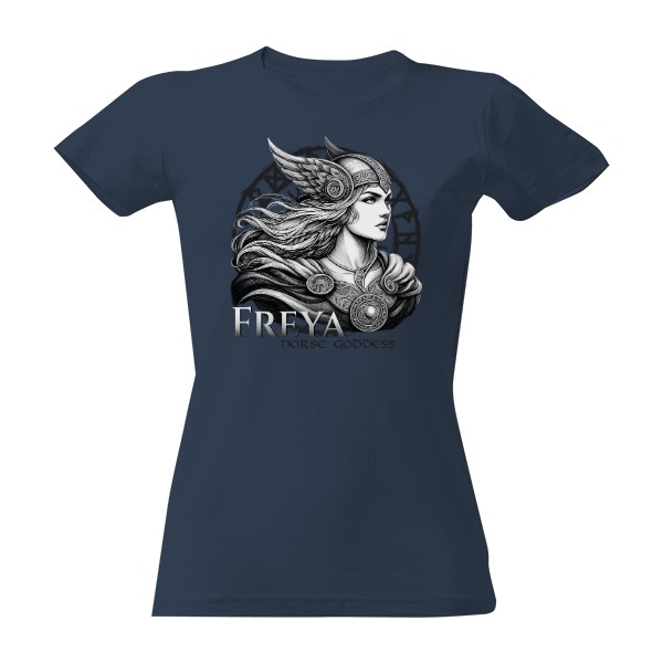 Tričko s potiskem Freya-Norse Goddess