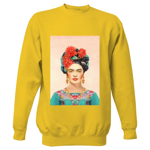 Mikina bez kapuce Unisex s potiskem Frida K