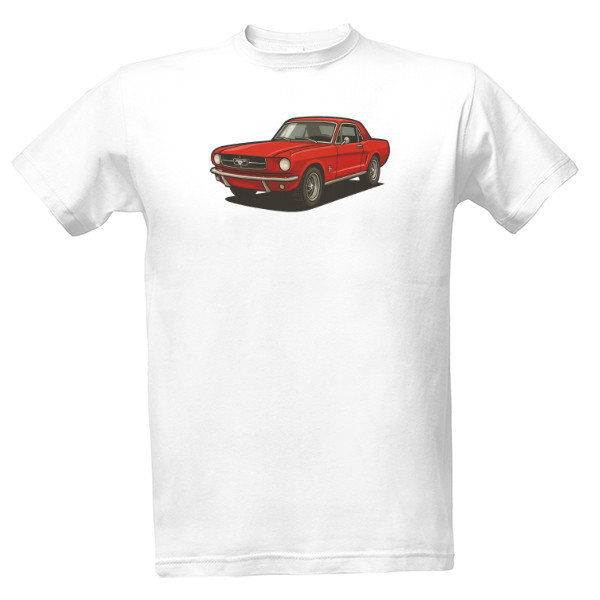 Tričko s potiskem Mustang