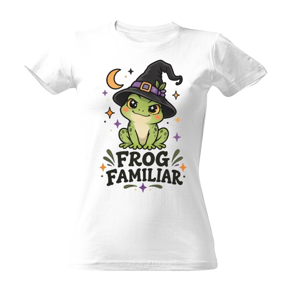 Tričko s potiskem Frog Familiar – čarodějnická žába
