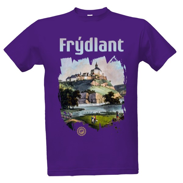 Tričko s potlačou Frýdlant 002 / Purple