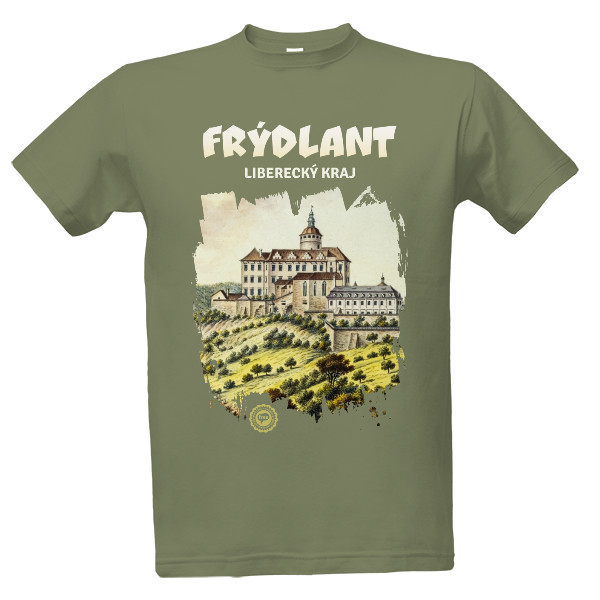 Tričko s potiskem Frýdlant 005 / Khaki