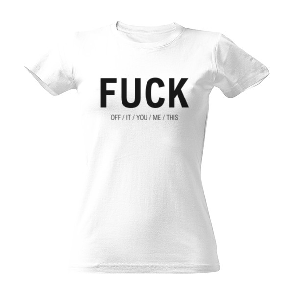 Tričko s potlačou Fuck