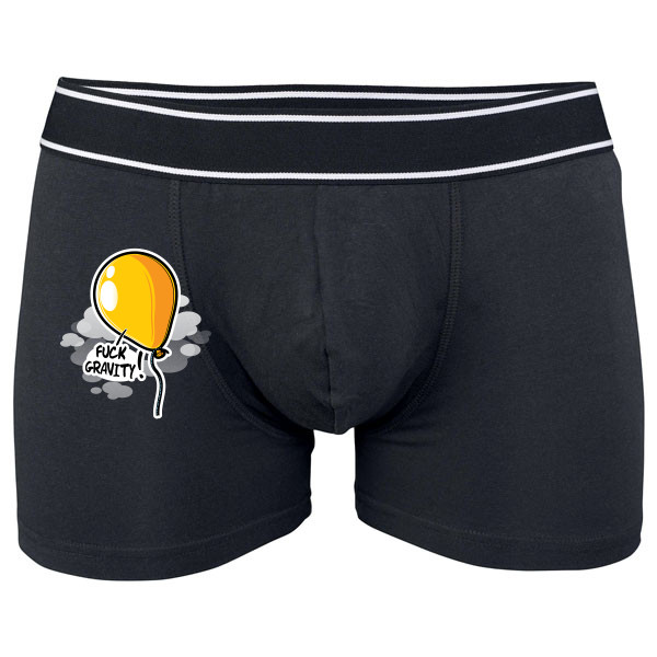 Boxerky Kariban s potiskem Fuck gravity