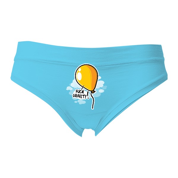 Kalhotky Fox - Výprodej s potiskem Fuck gravity