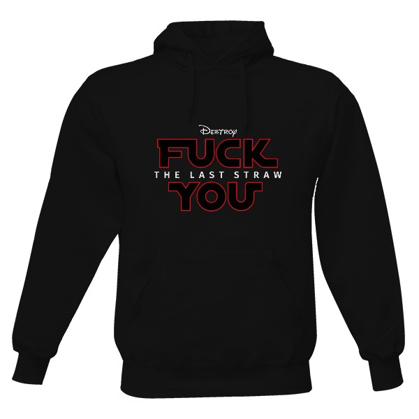 Pánská mikina s kapucí s potiskem Fuck you - Poslední kapka