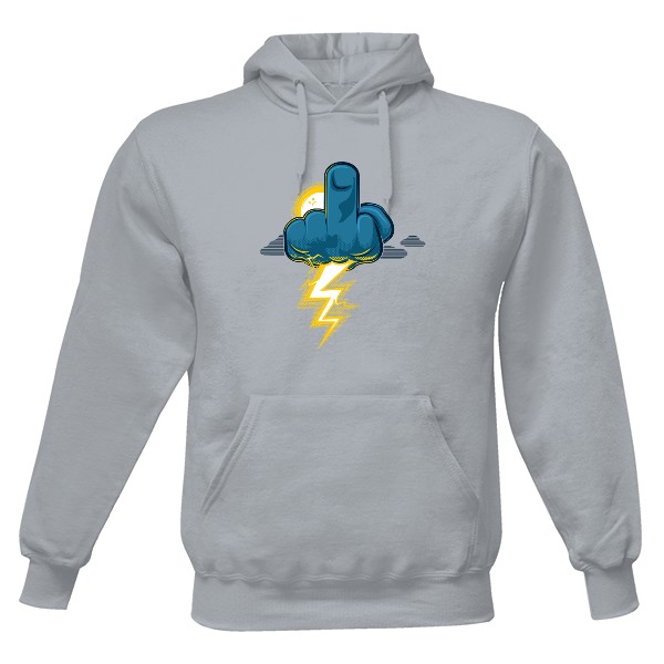 Pánská mikina s kapucí s potiskem Fuckstorm