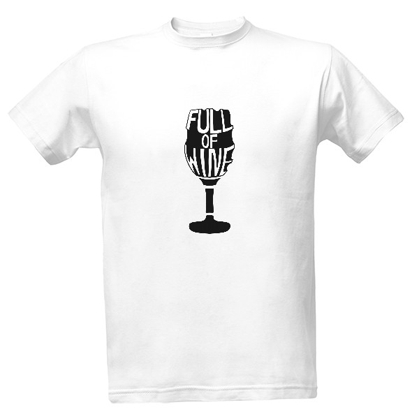 Tričko s potiskem Víno