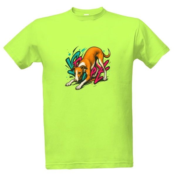 Tričko s potiskem Funny whippet