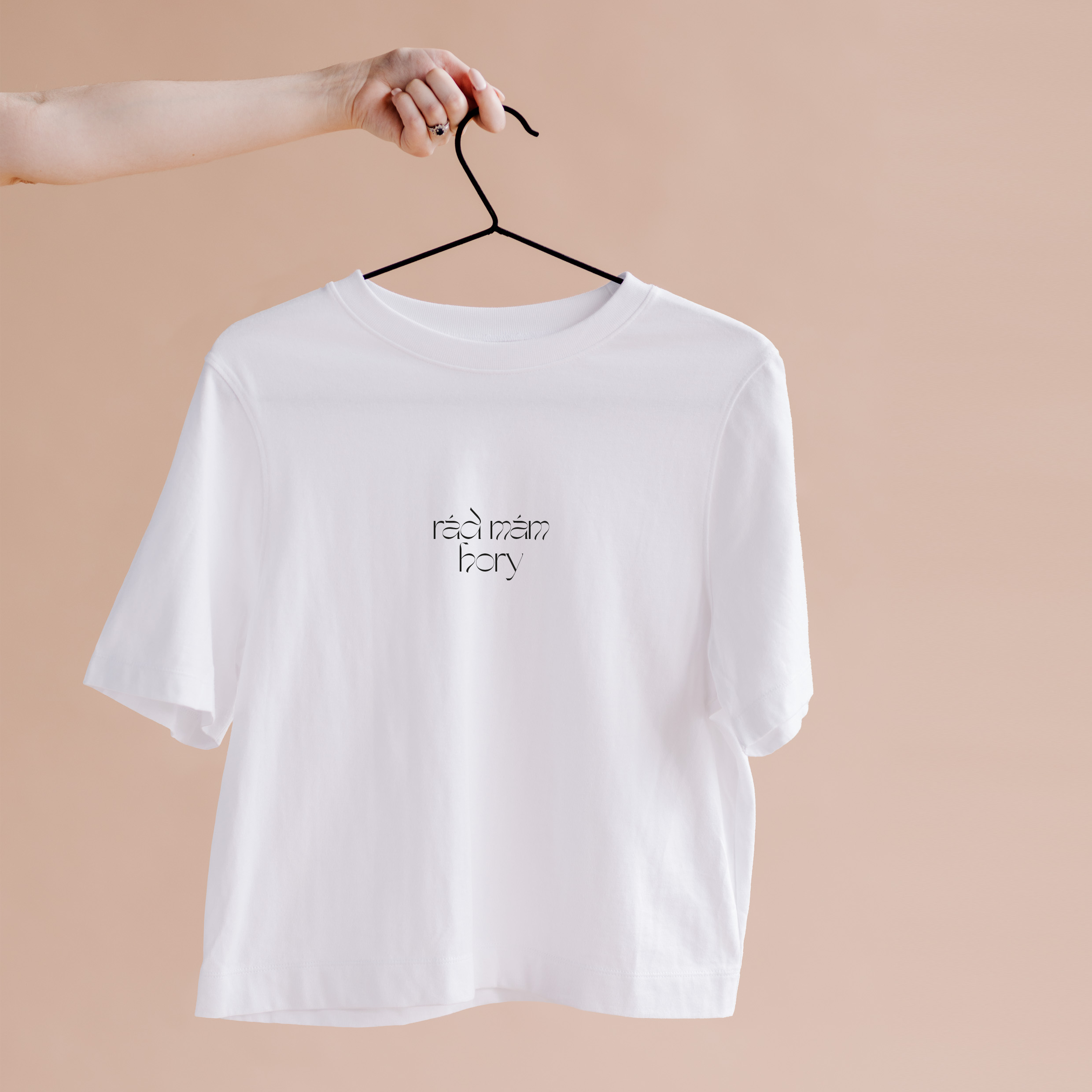 Tričko s potiskem kreslijou_rád mám hory