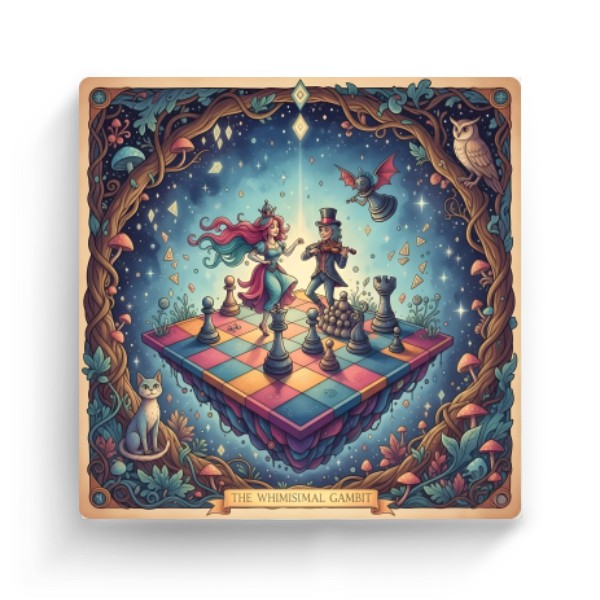 Fotoplátno čtverec s potlačou Gambit snů na plátnu