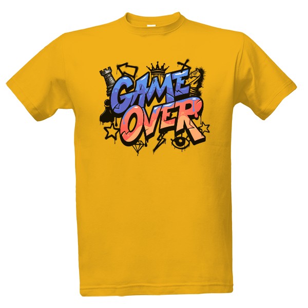 Tričko s potlačou Game over