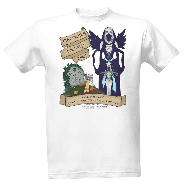 Tričko s potlačou Gamers Never Die