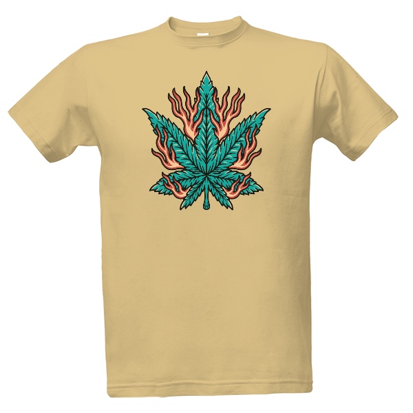 Tričko s potiskem Ganja: Hulení > život