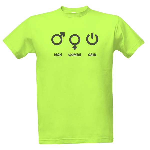 Tričko s potiskem Geek