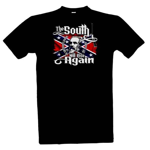 Tričko s potiskem General Lee-The South Will Rise Again