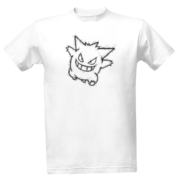 Gengar - scribble style - černá