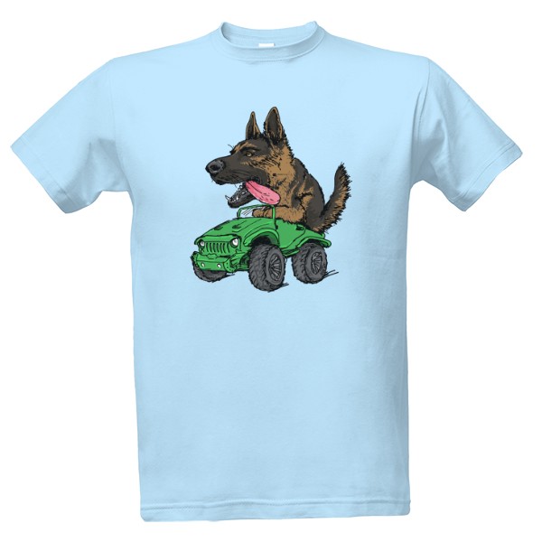 German Shepherd Driving T-shirt