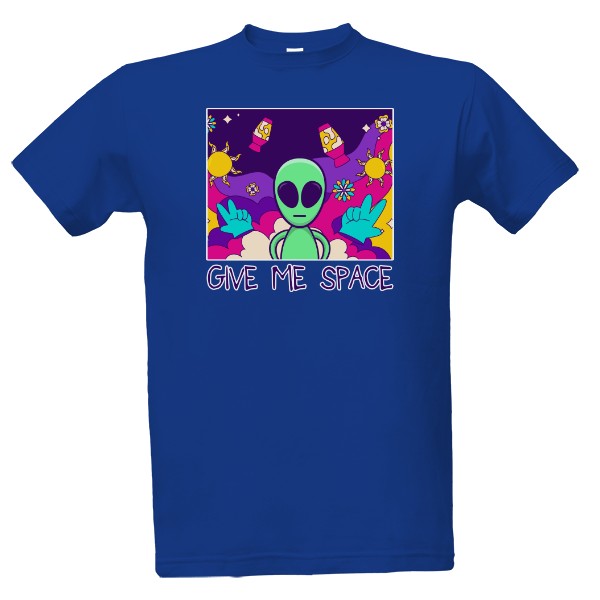 Tričko s potiskem Give me space