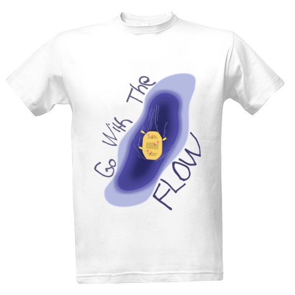 Tričko s potiskem Go With The Flow