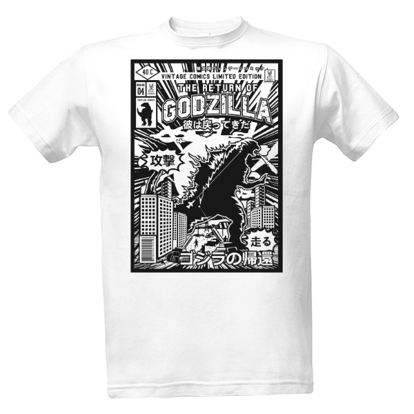 Tričko s potlačou Godzilla Classic Ramirez hip hop