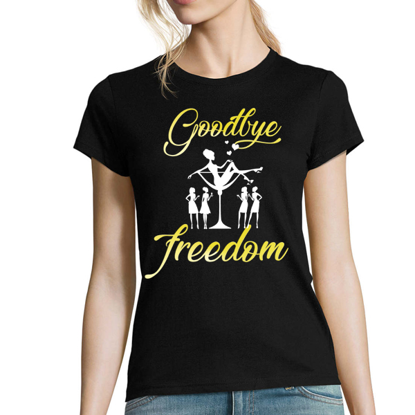 Tričko s potiskem Goodbye freedom