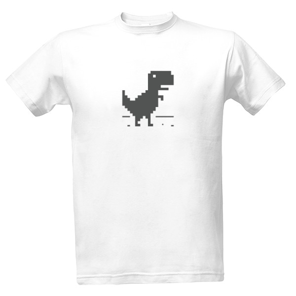 Tričko s potlačou Google Dinosaurus