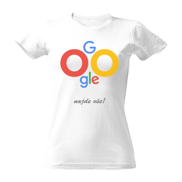 Tričko s potiskem Google žena