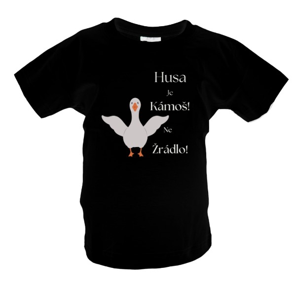 T-shirt Goose is a friend, not food! for kids