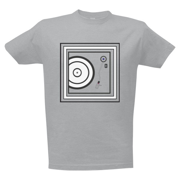 Tričko s potlačou Gramofon