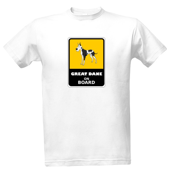 Tričko s potiskem Great Dane