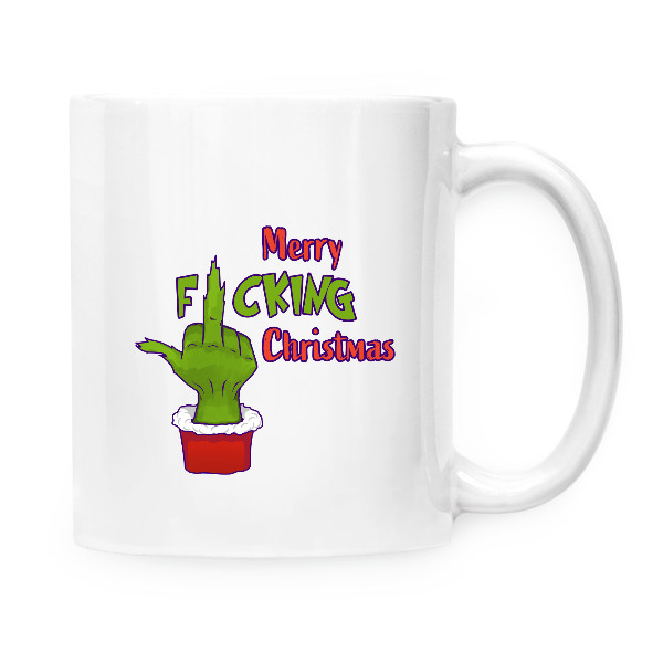 Cup white s potiskem Grinch Christmas