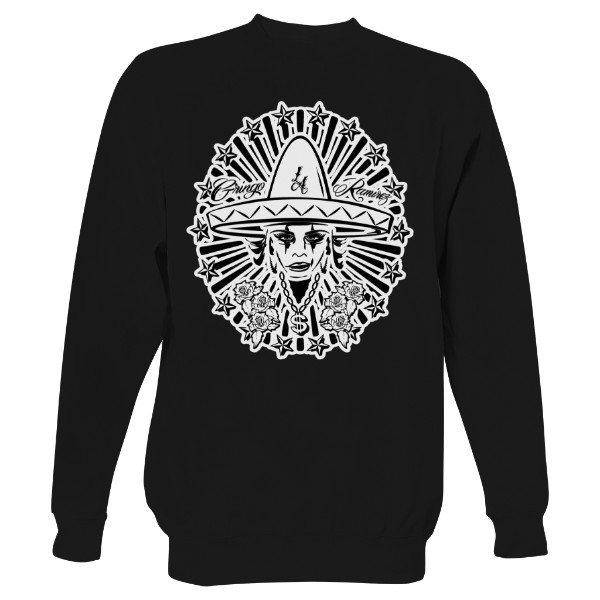 Mikina bez kapuce Unisex s potiskem Gringo Mexiko
